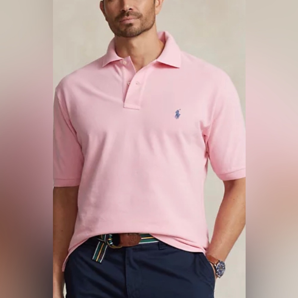 SHIRT - Men's Polo Ralph Lauren Course Pink "The Iconic Polo" Shirt. Size XL